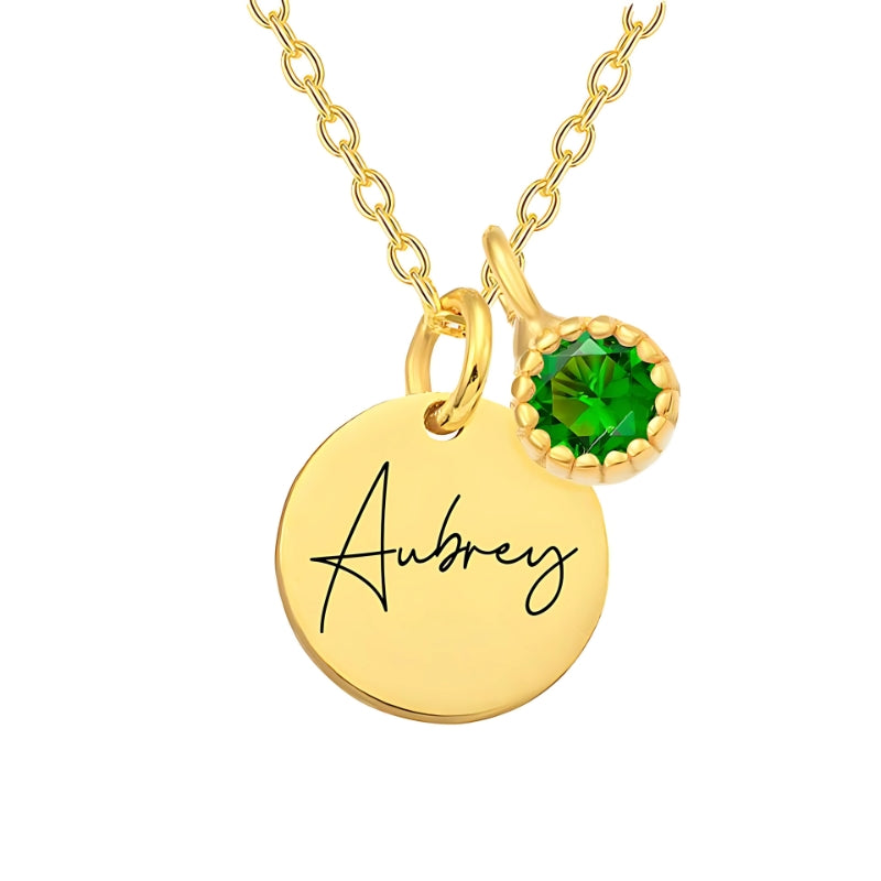 Custom Birthstone Name Necklace – A Unique Gift for Her