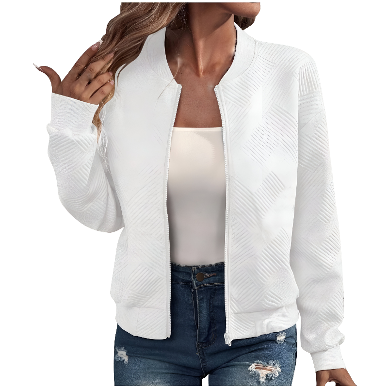 Stylish Khaki Knitted Jacket