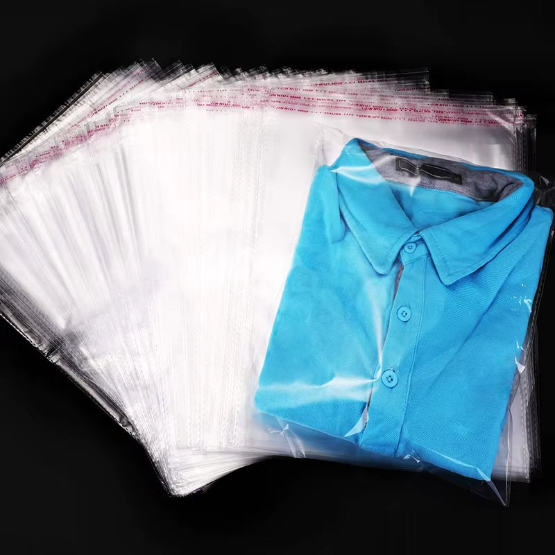 Clear Self Adhesive Bag Plastic Cello Cellophane Self Sealing Small Bag for Gift Candy Packing Resealable OPP Cookie Package Bag